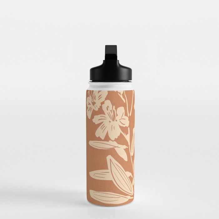 Minimalist Flowers 4 Water Bottle Gallery Image 3