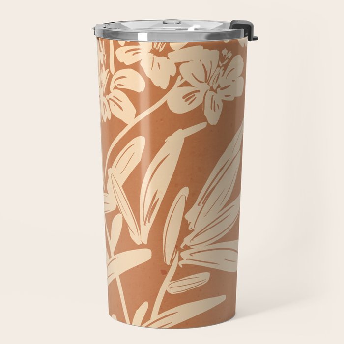Minimalist Flowers 4 Travel Mug Gallery Image 2