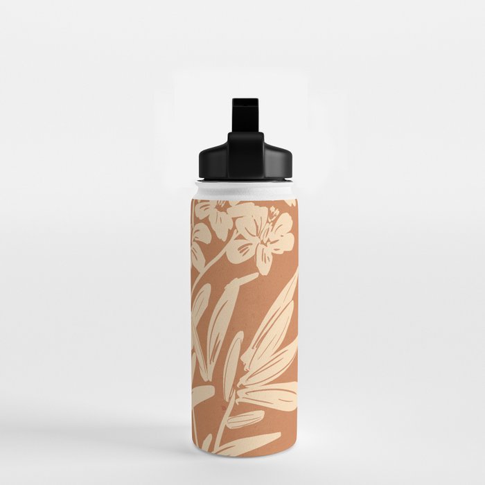 Minimalist Flowers 4 Water Bottle Gallery Image 2
