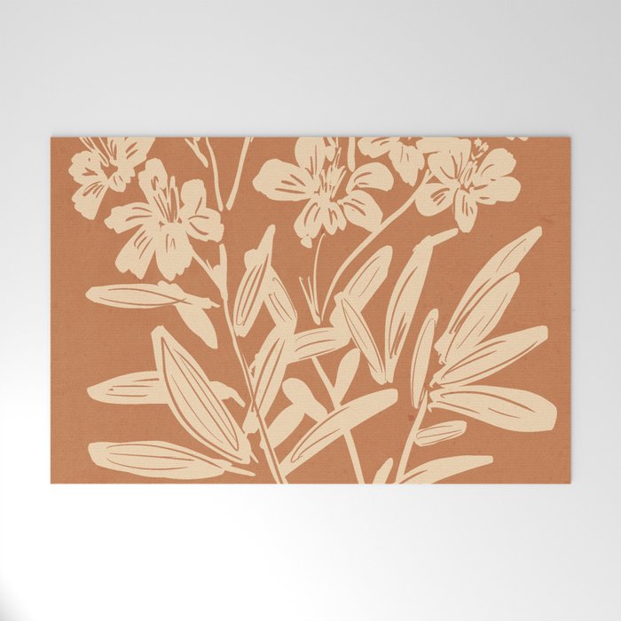 Minimalist Flowers 4 Welcome Mat Gallery Image 1