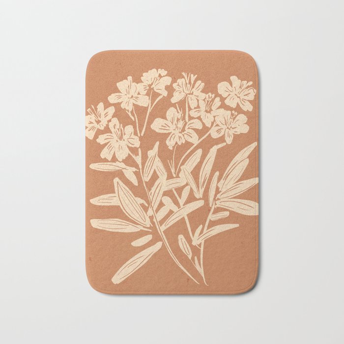 Minimalist Flowers 4 Bath Mat Gallery Image 1
