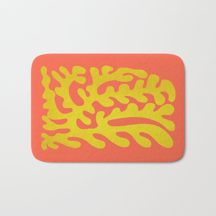 Sunflower & Tomato: Matisse Paper Cutouts 04 Bath Mat Gallery Image 1