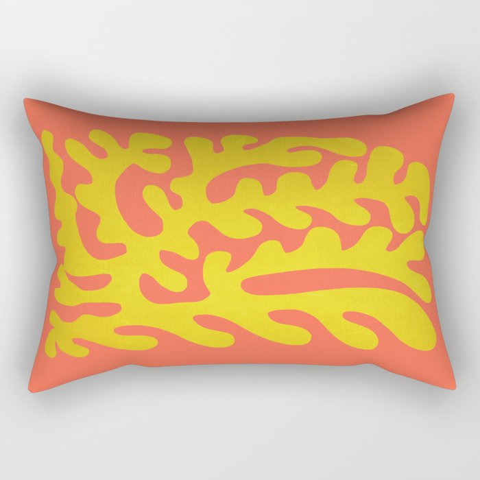 Sunflower & Tomato: Matisse Paper Cutouts 04 Rectangular Pillow Gallery Image 1
