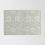 William Morris Honeysuckle & Tulip Light Grey and Blue Rug Gallery Image 2