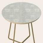 William Morris Honeysuckle & Tulip Light Grey and Blue Side Table Gallery Image 2