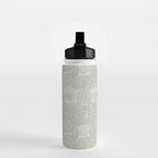 William Morris Honeysuckle & Tulip Light Grey and Blue Water Bottle Gallery Image 2
