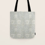 William Morris Honeysuckle & Tulip Light Grey and Blue Tote Bag Gallery Image 1
