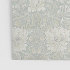 William Morris Honeysuckle & Tulip Light Grey and Blue Poster Gallery Image 3