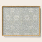 William Morris Honeysuckle & Tulip Light Grey and Blue Serving Tray Gallery Image 1