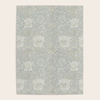 William Morris Honeysuckle & Tulip Light Grey and Blue Poster Gallery Image 4