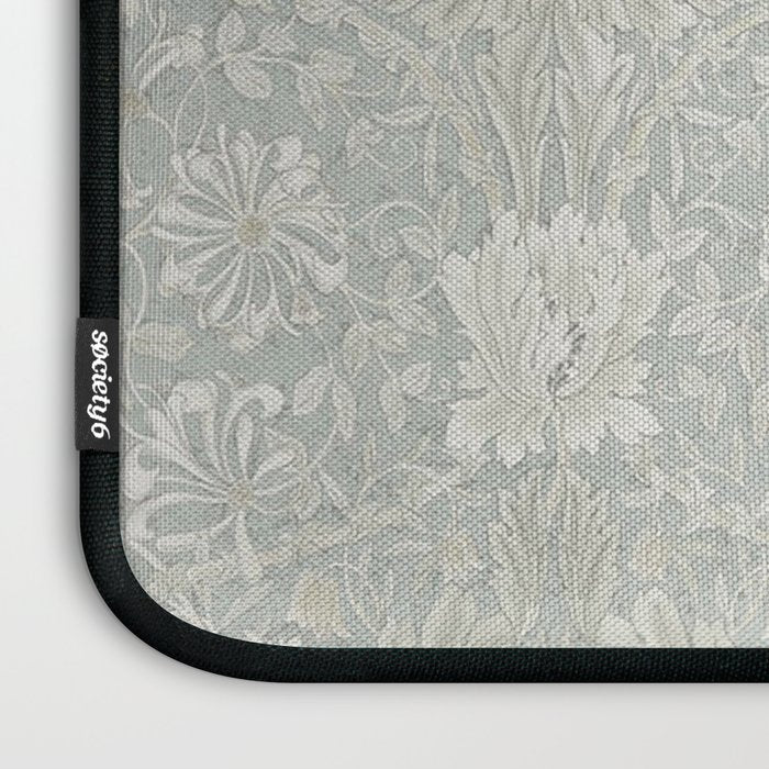 William Morris Honeysuckle & Tulip Light Grey and Blue Laptop Sleeve Gallery Image 3