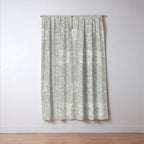 William Morris Honeysuckle & Tulip Light Grey and Blue Window Curtain Gallery Image 3