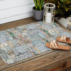 New York watercolor Outdoor Rug Gallery Image 2