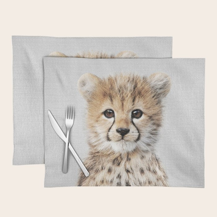 Baby Cheetah - Colorful Placemat Gallery Image 1