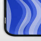 Trippy Glitch Retro Liquid Swirl Very Blue Abstract Pattern Laptop Sleeve Gallery Image 3