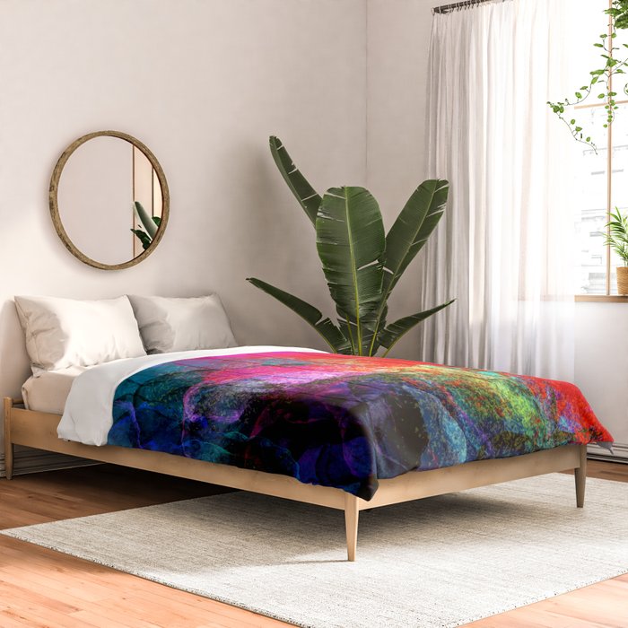 Enchantment, Abstract Painting Comforter Gallery Image 2