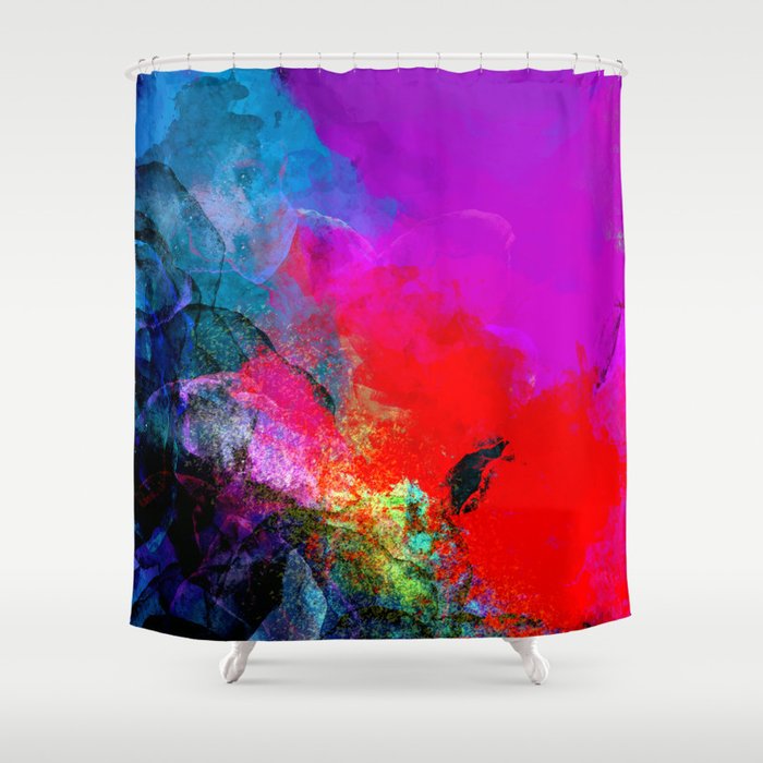 Enchantment, Abstract Painting Shower Curtain Gallery Image 1