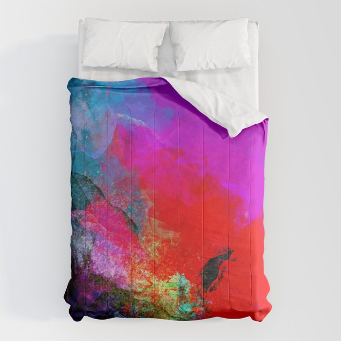Enchantment, Abstract Painting Comforter Gallery Image 6