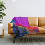 Enchantment, Abstract Painting Throw Blanket Gallery Image 1