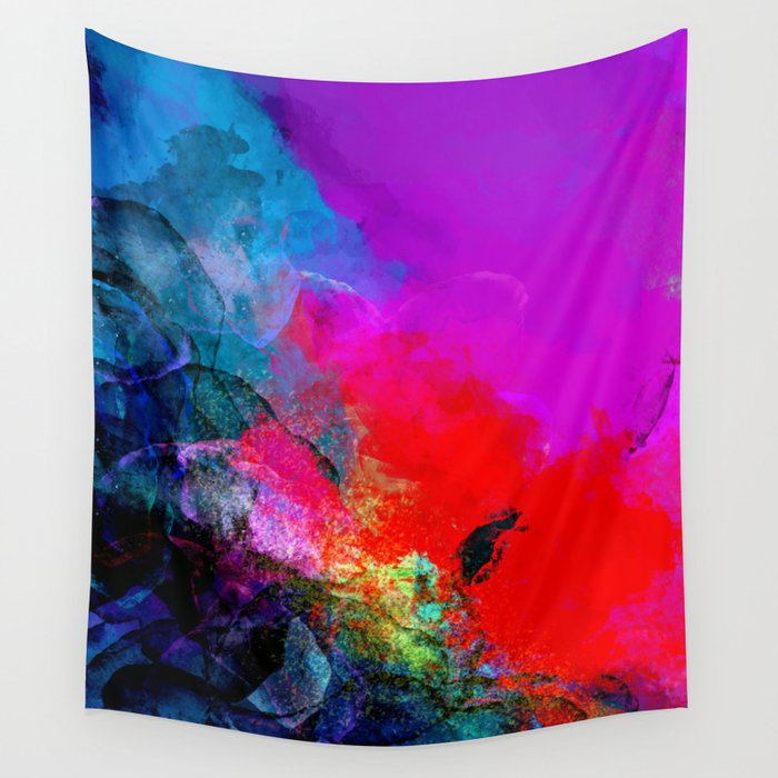 Enchantment, Abstract Painting Wall Tapestry Gallery Image 4