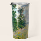 Poppy Fields near Argenteuil by Claude Monet Travel Mug Gallery Image 3