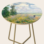 Poppy Fields near Argenteuil by Claude Monet Side Table Gallery Image 2