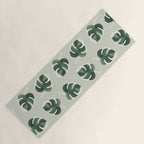 Monstera Cat pattern 1 Yoga Mat Gallery Image 1