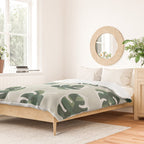 Monstera Cat pattern 1 Duvet Cover Gallery Image 2