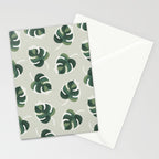 Monstera Cat pattern 1 Stationery Card Gallery Image 2
