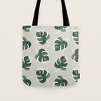 Monstera Cat pattern 1 Tote Bag Gallery Image 1