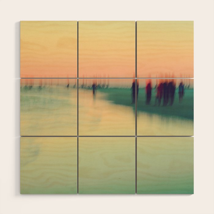 Abstract Ocean Waves 4 Wood Wall Art Gallery Image 1
