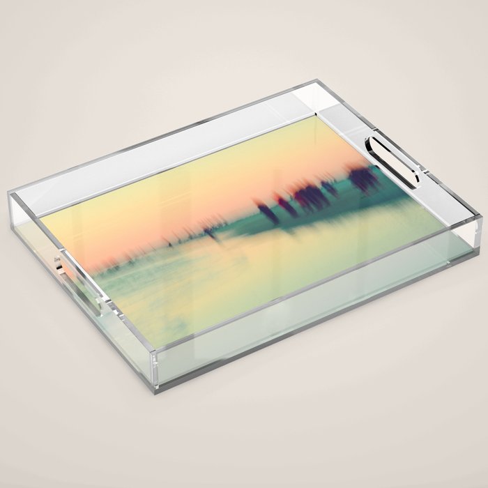 Abstract Ocean Waves 4 Acrylic Tray Gallery Image 1