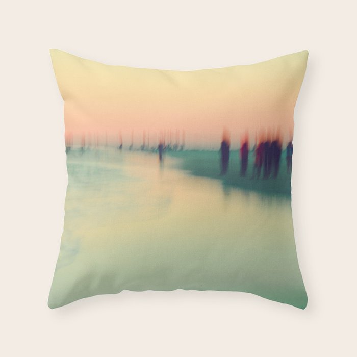 Abstract Ocean Waves 4 Throw Pillow Gallery Image 6