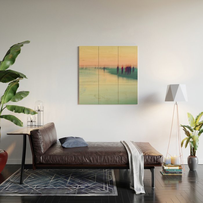 Abstract Ocean Waves 4 Wood Wall Art Gallery Image 2