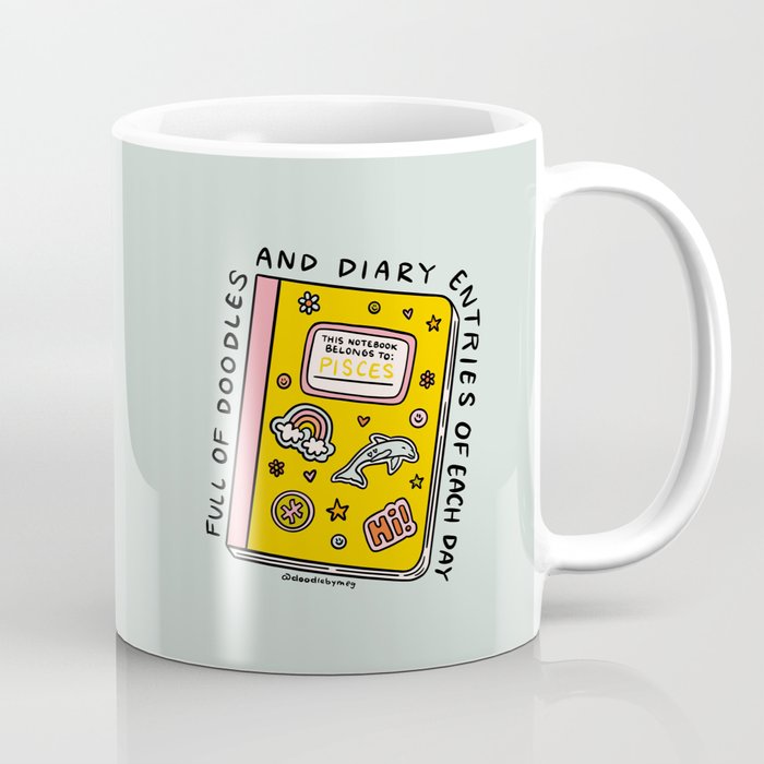 Pisces Notebook Coffee Mug Gallery Image 1