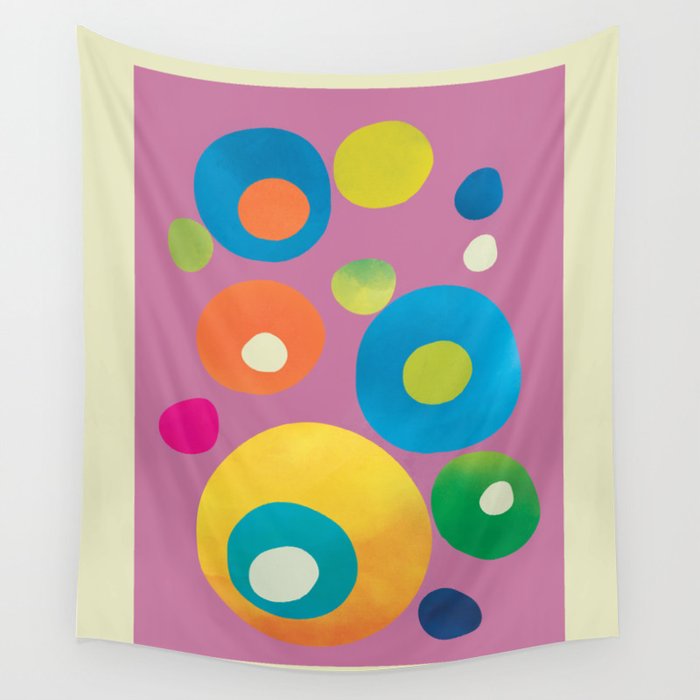 Mid-Century Abstract Balance 15 Wall Tapestry Gallery Image 1