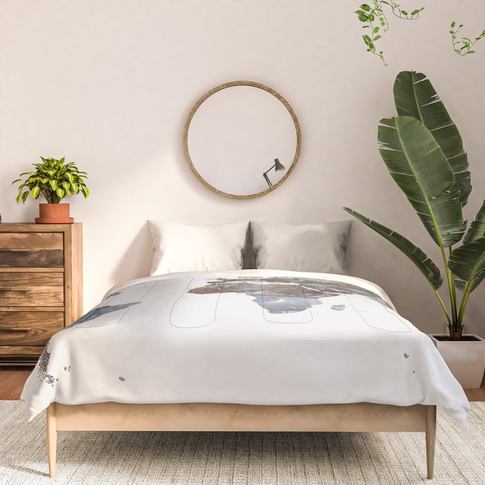 World Map(metal) Comforter Gallery Image 3