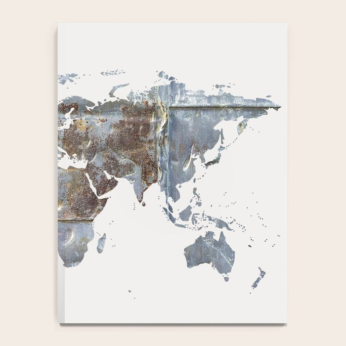 World Map(metal) Notebook Gallery Image 4