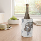 World Map(metal) Wine Chiller Gallery Image 4
