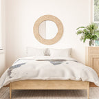 World Map(metal) Duvet Cover Gallery Image 3
