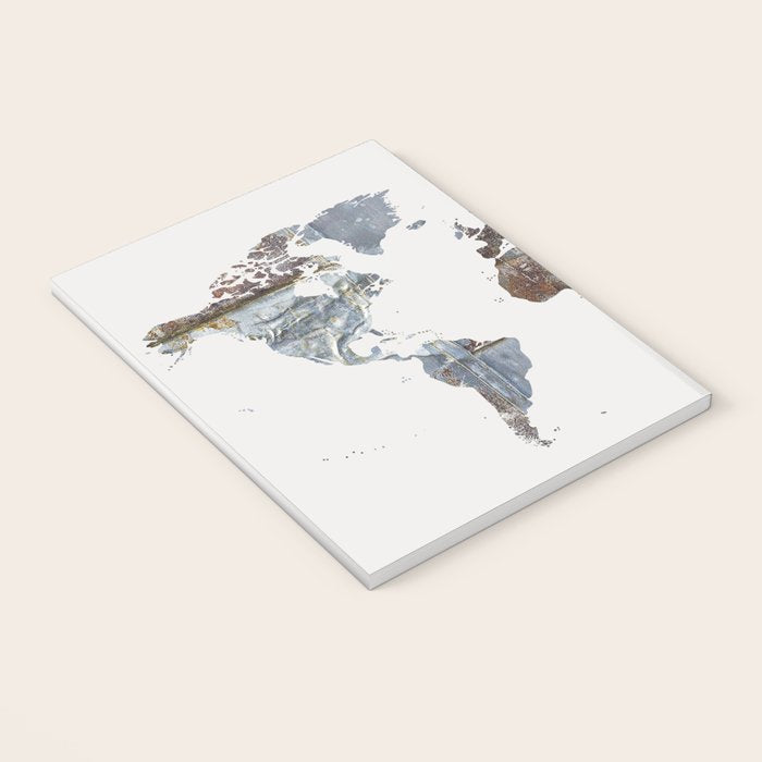 World Map(metal) Notebook Gallery Image 3