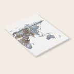 World Map(metal) Notebook Gallery Image 2