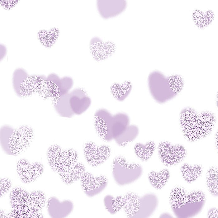 Hearts falling painted pastels purple heart pattern minimal art print nursery baby art Coffee Mug Gallery Image 2