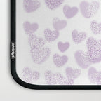 Hearts falling painted pastels purple heart pattern minimal art print nursery baby art Laptop Sleeve Gallery Image 3