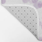 Hearts falling painted pastels purple heart pattern minimal art print nursery baby art Bath Mat Gallery Image 2