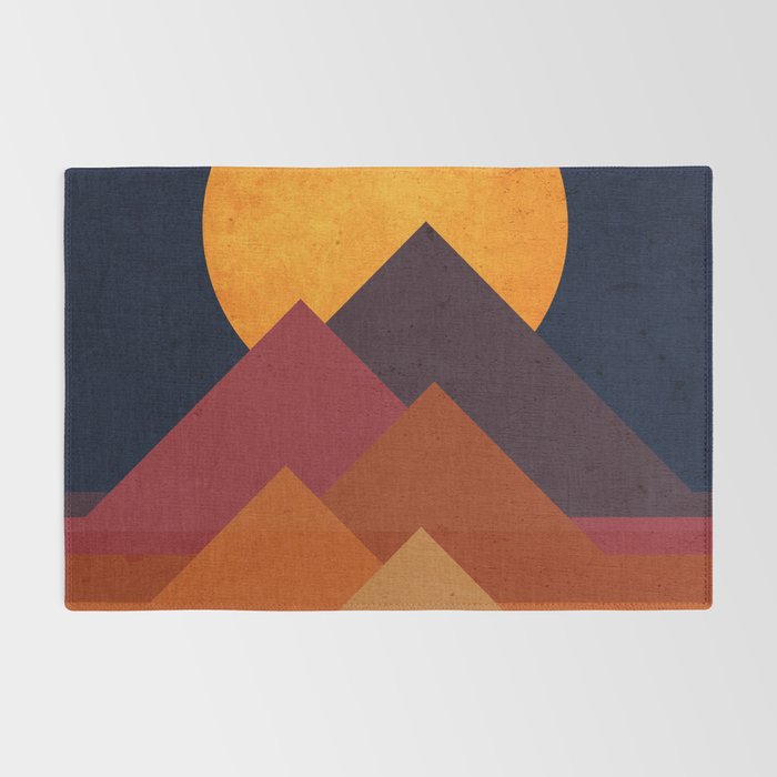 Full moon and pyramid Rug Gallery Image 2