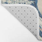 The Great Wave Fine Art Print - Japanese Art Print - Under the Wave off Kanagawa (Kanagawa oki nami ura) Bath Mat Gallery Image 2