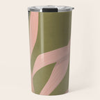 Tropical Leaf- Abstract Art 2 Travel Mug Gallery Image 1