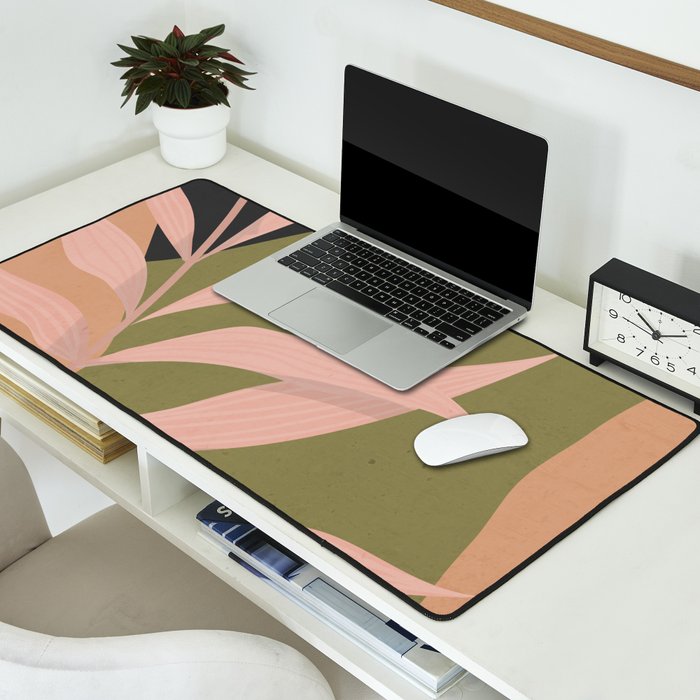 Tropical Leaf- Abstract Art 2 Desk Mat Gallery Image 2