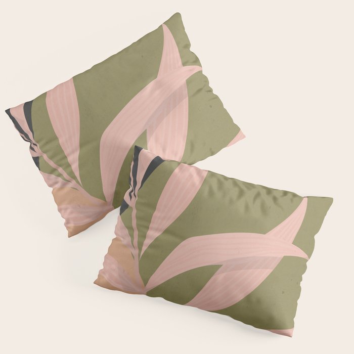 Tropical Leaf- Abstract Art 2 Pillow Sham Gallery Image 3